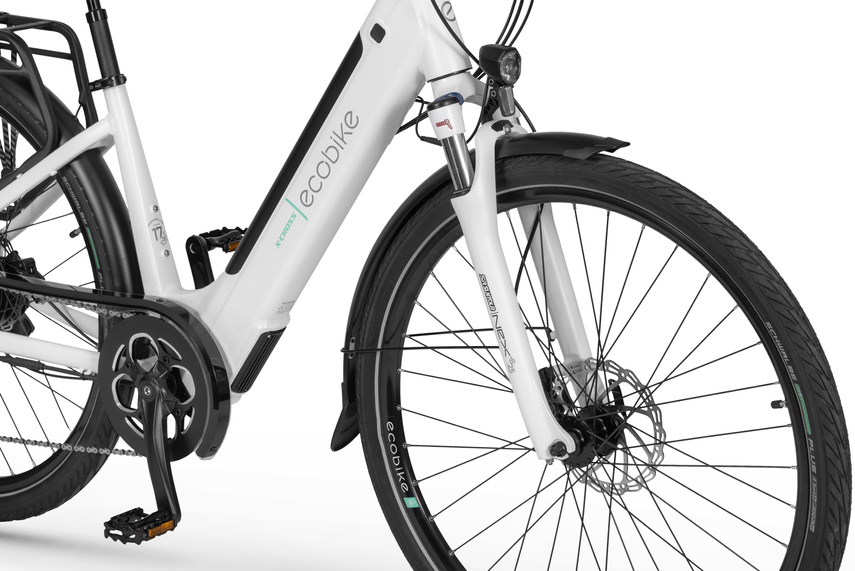 Rower Elektryczny ECOBIKE X-Cross White  14,5 Ah 36V Greenway
